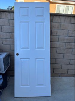 6 panel hollow wood door 30 X 79 5/8