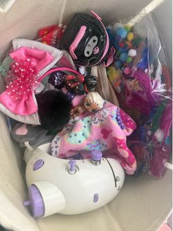bag of plushies and other random things