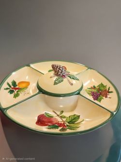 Villeroy & Boch French Noel Chip & Dip with Lid
