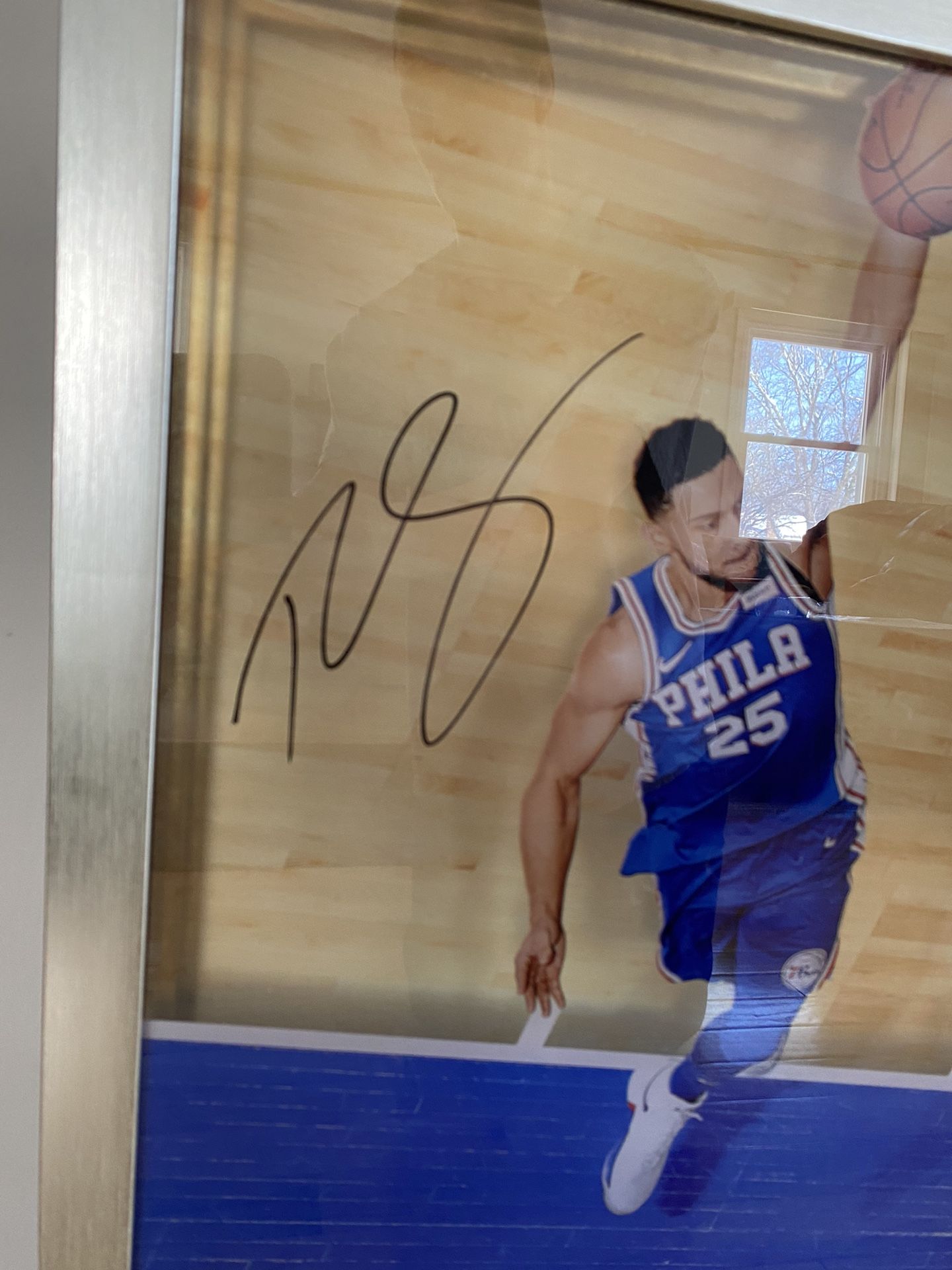 Ben Simmons UDA Upper Deck Signed Autograph Great From Above Framed Photo 23/125