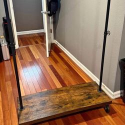 Clothes Hanger With Bottom Storage 