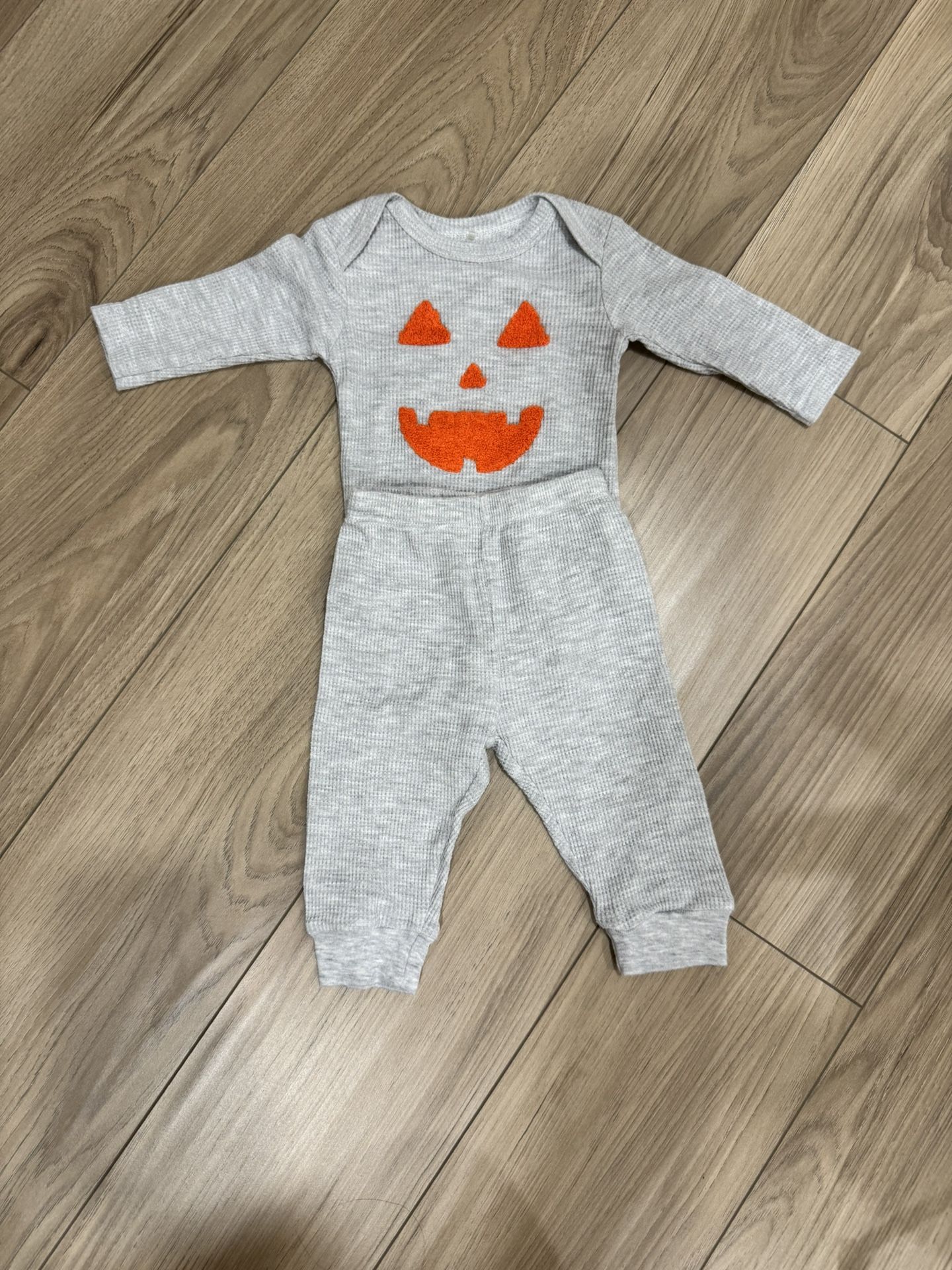 Baby Pumpkin Outfit β 0-3M Chick Pea 2-Piece Set (Halloween)