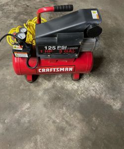 Craftsman 125 PSI Maximum 3 Gal Air Compressor. Model (contact info removed)01