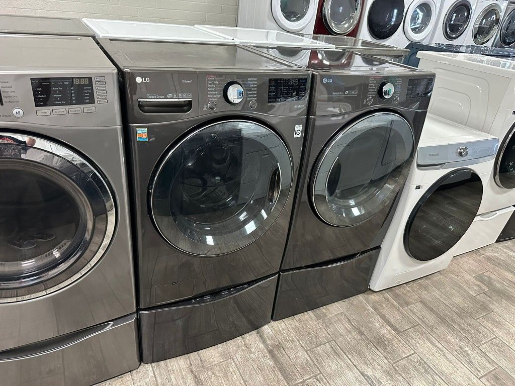 LG ThinQ Washer and Dryer Set Electric Great condition