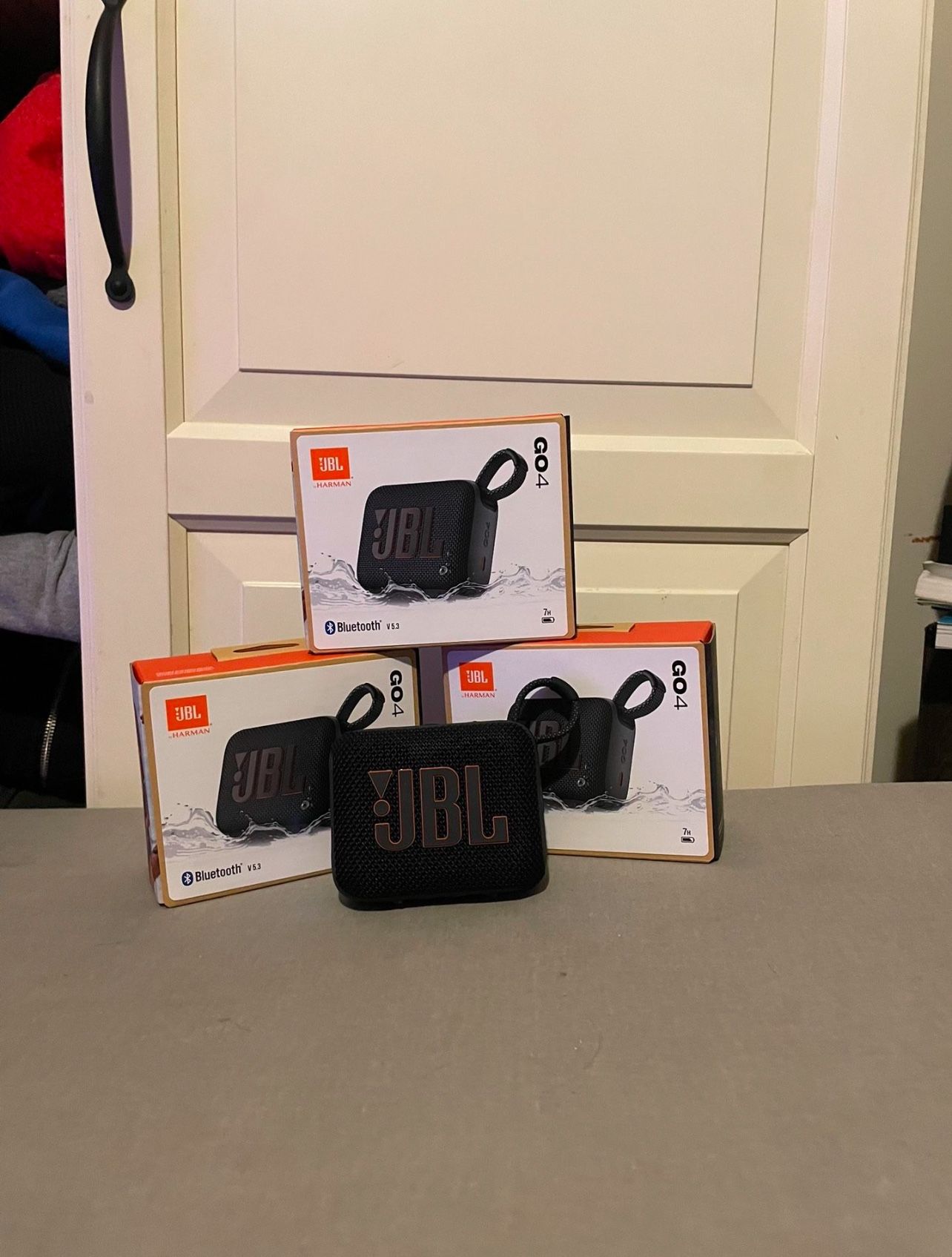 JBL Go 4 Black Portable Bluetooth Speaker