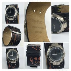 MENS LEATHER WRIST WATCH NEED BATTERY 