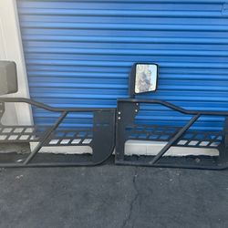 Barricade Tubular Safari Doors with Mirrors