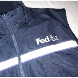 New Mens Large Stan Herman  FedEx Cargo Vest