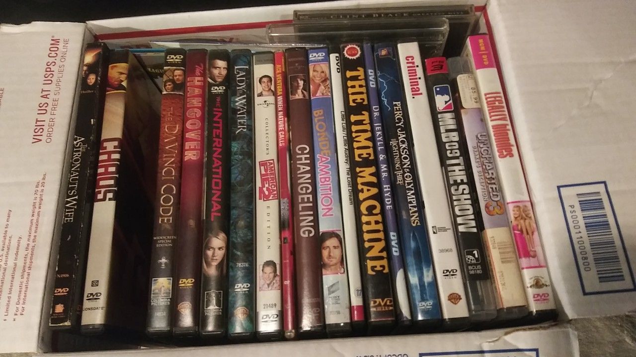 Lot 18 assorted variety DVD'S