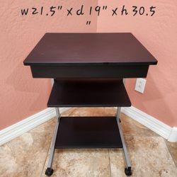 Heavy Duty Rolling Laptop Desk W/Drawer