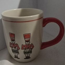 World Market Christmas holiday nutcracker coffee mug 12oz