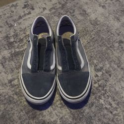 Skate Vans  Used (blue) No Laces
