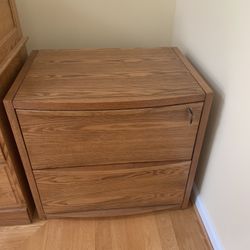 Wooden Filing Cabinet With Key 