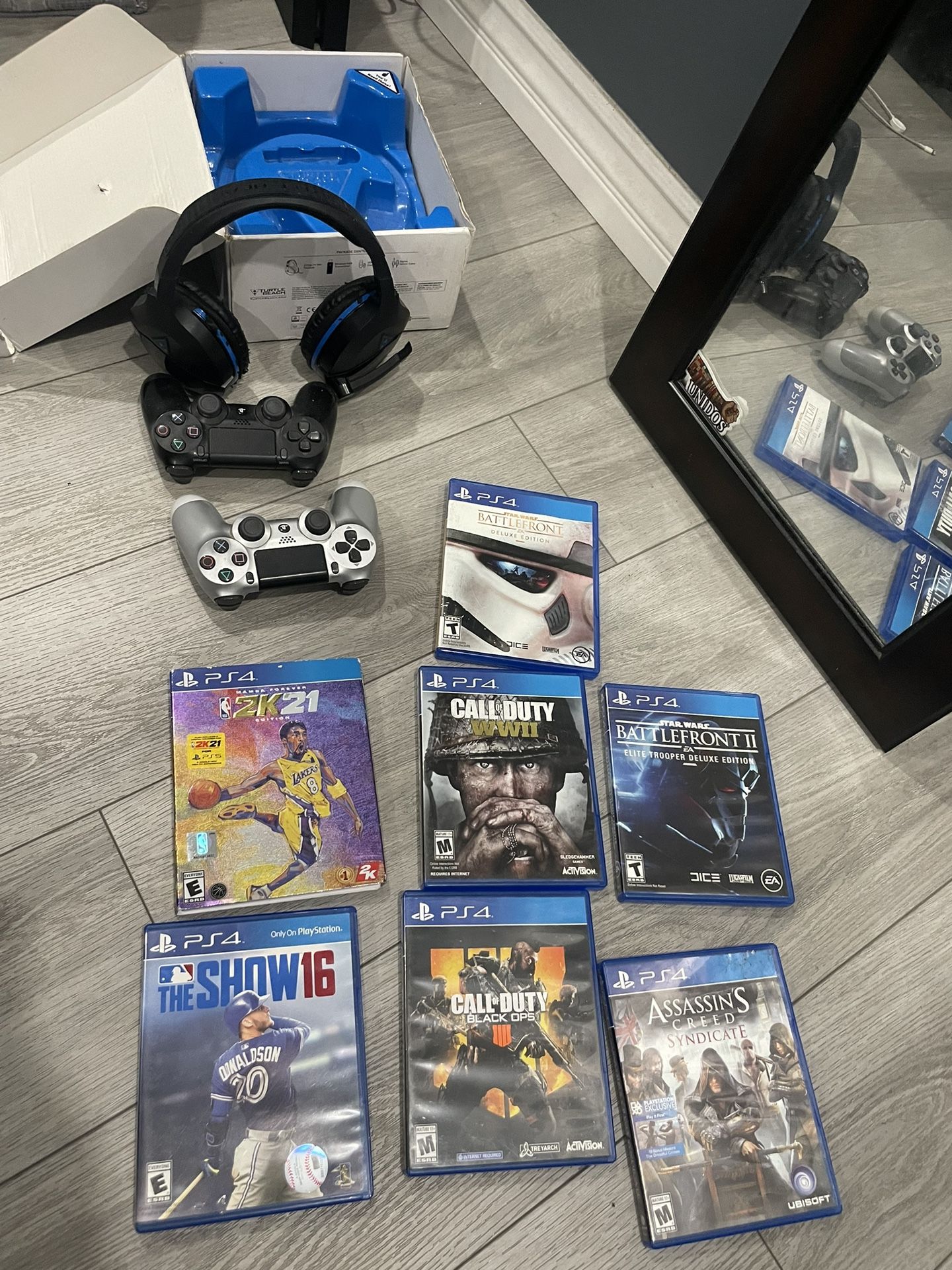 PS4, Turtle Beach Stealth 700, 7 Video Games, 2 Controllers
