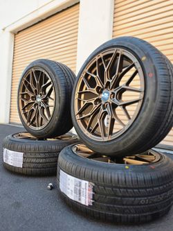 Wheels 18x8.5. 5 lugs new rims and tires