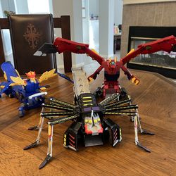 MEGA Turning Mecard Transforming Toys - Lot of Three