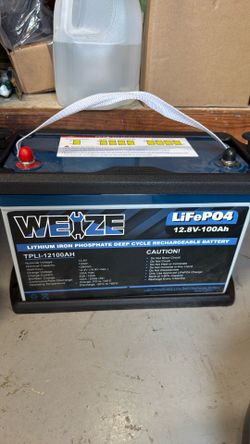Lithium 100ah 12V group 31 - like new