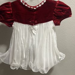 Red And White Kid Dress