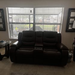 Leather Couch 