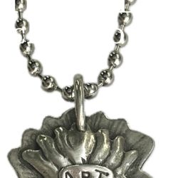 ART SAVES Pewter Pendant And 20” Ball chain $40