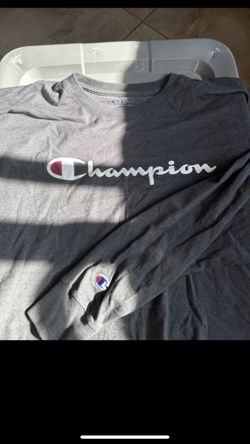 Champion Long Sleeve T-Shirt Mens Classic Graphic Logo Standard Fit Tee Ribbed