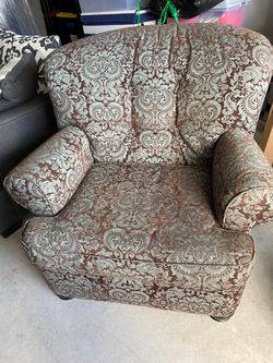 Teal/Chocolate Accent chair from Ashley Furniture p/u only