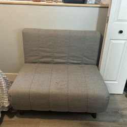 2 Seater Convertible  Mini Couch/ Sleeper  Grey 