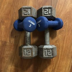 Weights 12 Pound And 3 Pound