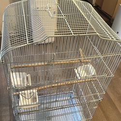 Cage for birds like new very clean dimensions 37” heigh 18” inch wide