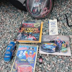 NASCAR Miscellaneous Items And Two Authentic Signatures