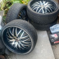 Marceli 22s 5x114.3  Wheels And Tires All Hold Air Tires Are Good