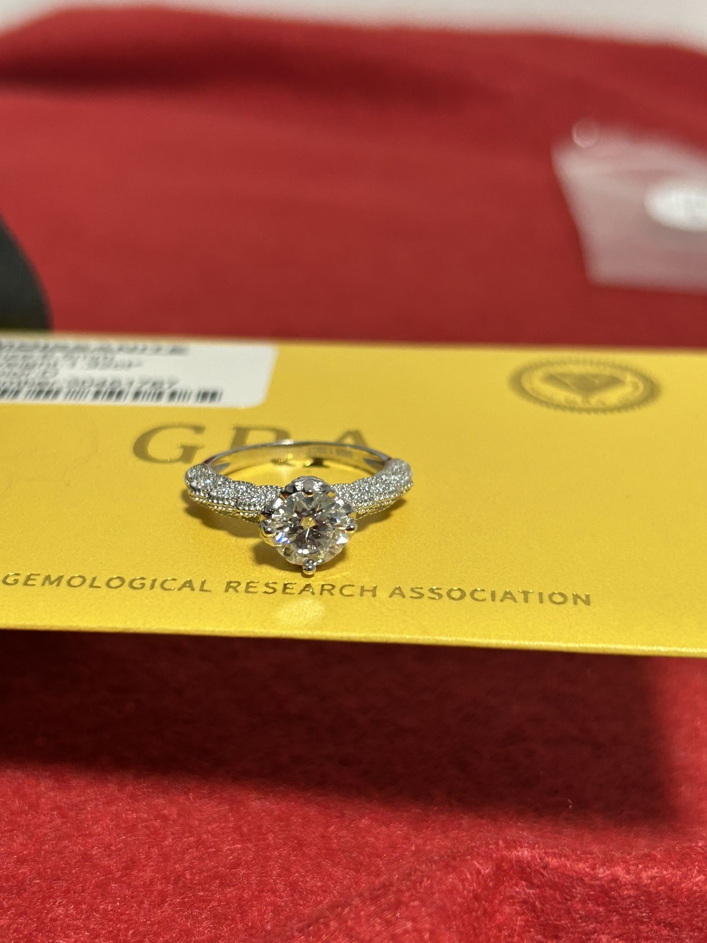 Moissanite Silver 925 Ring 1.32CT π