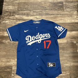 Shohei Ohtani (sizes Below) blue Los Angeles Dodgers away, alternate New Jersey