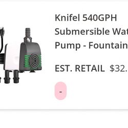 Knifel 540gph Submersible Water Pump