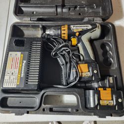 Panasonic Drill w/ batteries and charger in box