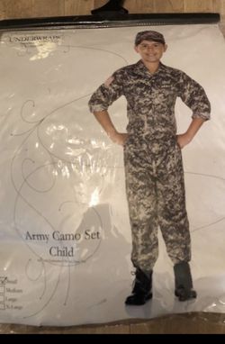 Army camo set 6 to 8 years