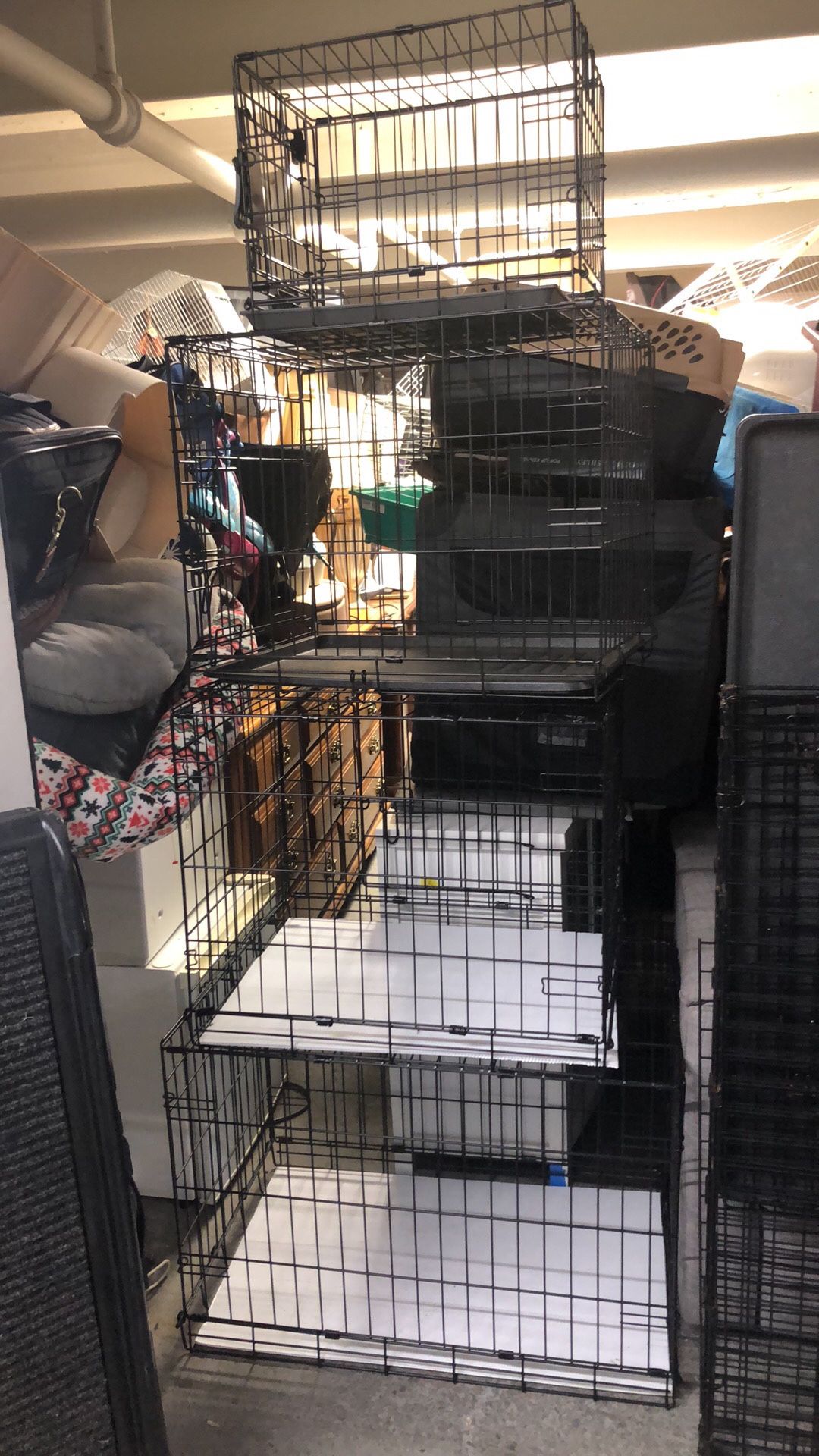Small medium large extra large XX large dog cages the price by size and condition