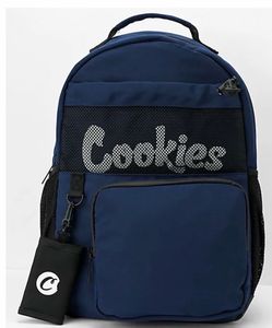 Cookies Navy Blue Stasher Backpack