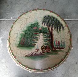 Vintage Ice cream Parlor Chair with painting..