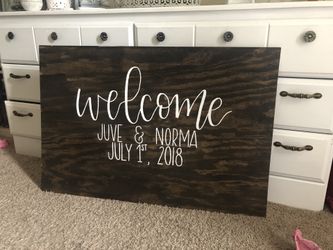 Custom wedding signage!