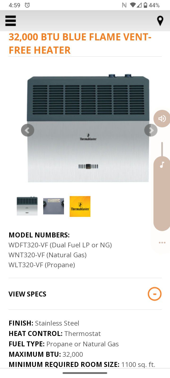 Gas Wall 3200 Thermo Blaster