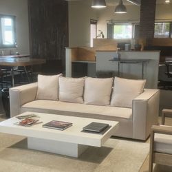 8 Foot Long Beige Couch