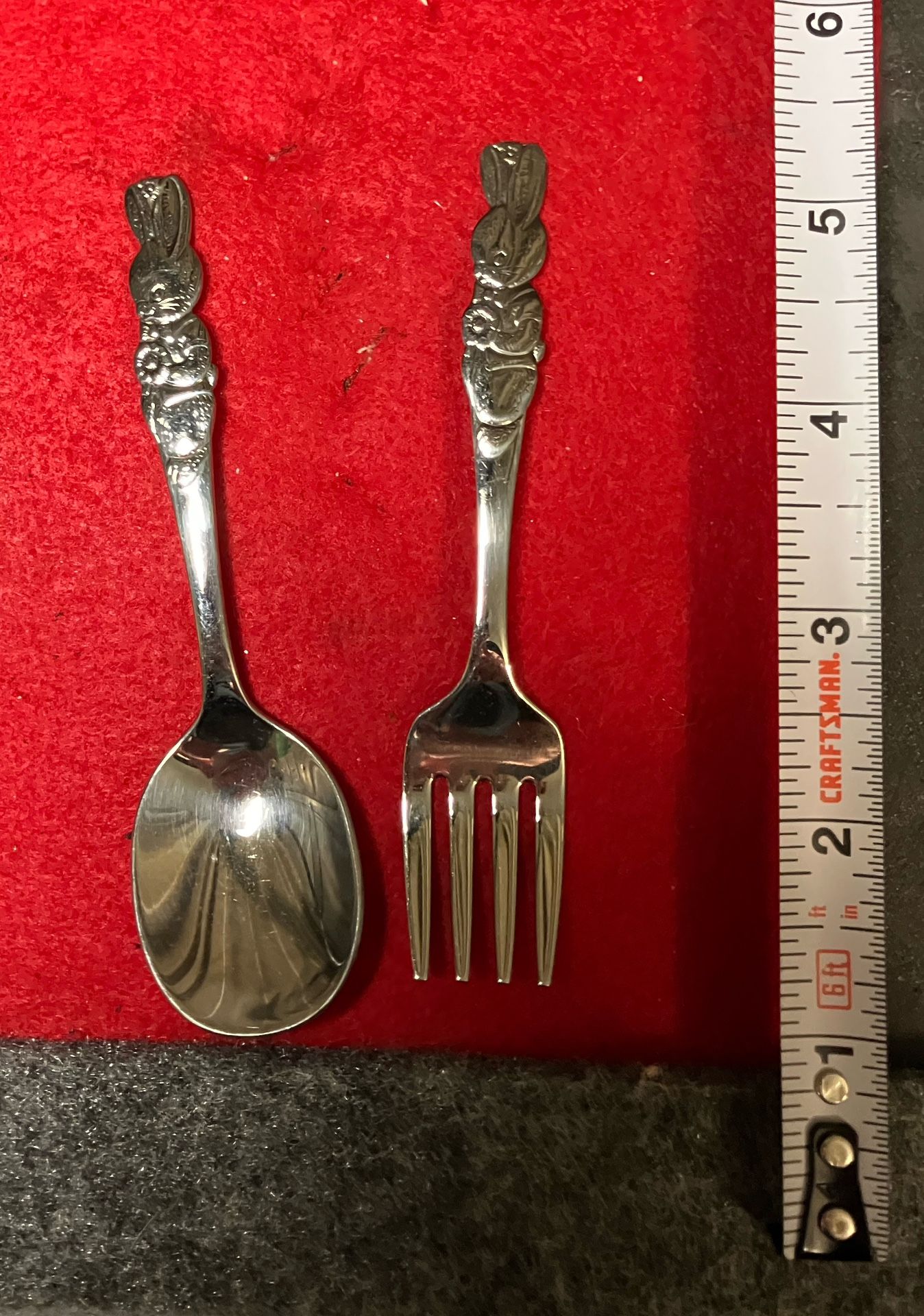 Oneida Peter Rabbit Fork & Spoon Set