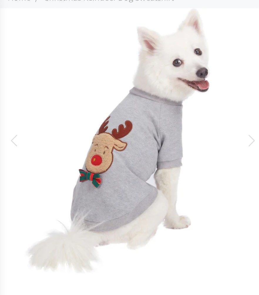 Christmas Reindeer Dog Sweatshirt
