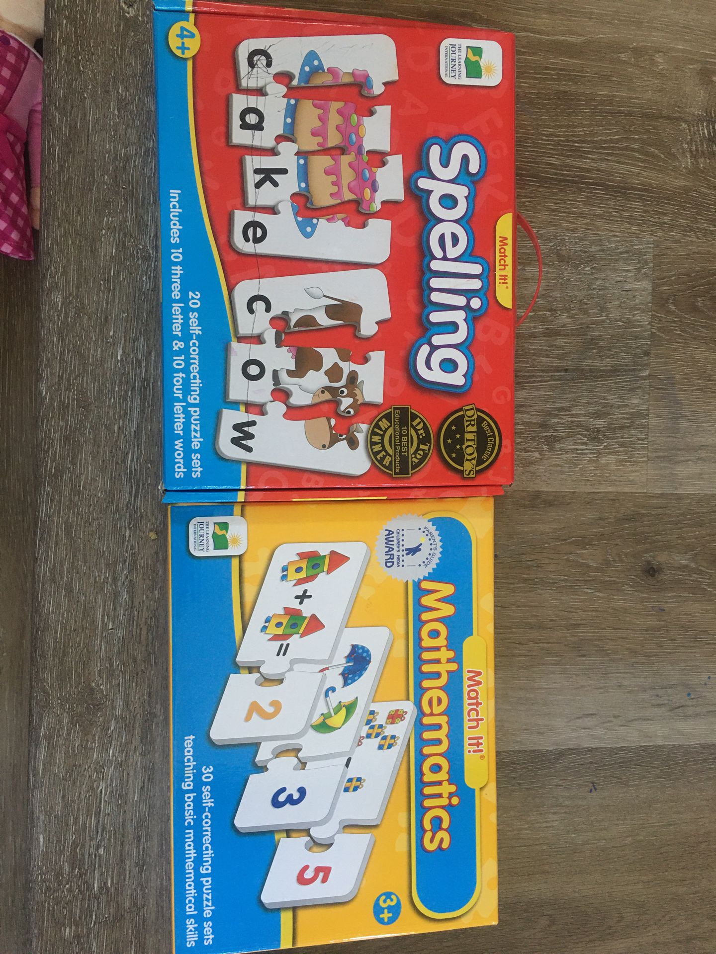 Match it learning games spelling and mathematics