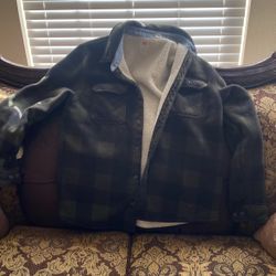 Levis Plaid Sherpa Trucker Jacket