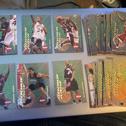 1996 Collectors Edge Rookie Rage GOLD Complete 50 Card Set With Kobe Bryant, Allen Iverson, Ray Allen And More!