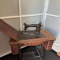 Antique treadle sewing machine,