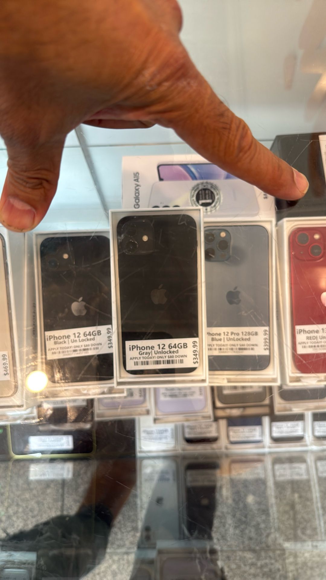 Apple iPhone 12 64GB -256GB Blue Unlocked for All Carrier Pro With Tmobile 13 and 11 Gen 12 Mobile ATT Max Verizon Straight Metro 16 spectrum 15