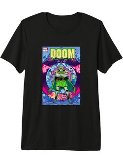 Marvel Comics Doctor Doom & Galactus Battle Comic Villain Premium Tri-blend T-Shirt